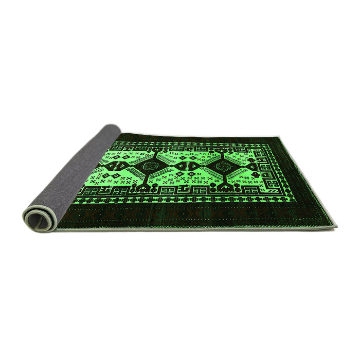 Sideview of Oriental Green Industrial Rug, urb925grn