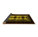 Sideview of Oriental Yellow Industrial Rug, urb925yw