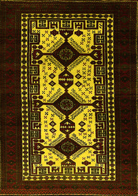 Oriental Yellow Industrial Rug, urb925yw