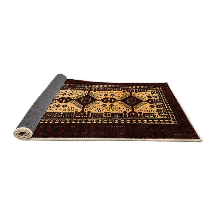 Sideview of Oriental Orange Industrial Rug, urb925org