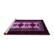 Sideview of Machine Washable Oriental Pink Industrial Rug, wshurb925pnk