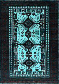 Oriental Light Blue Industrial Rug, urb925lblu