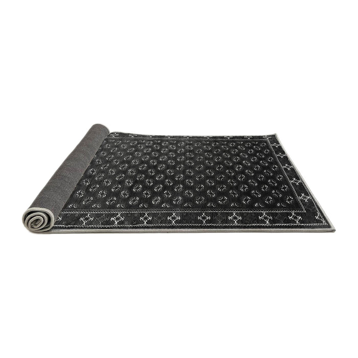 Sideview of Oriental Gray Industrial Rug, urb926gry