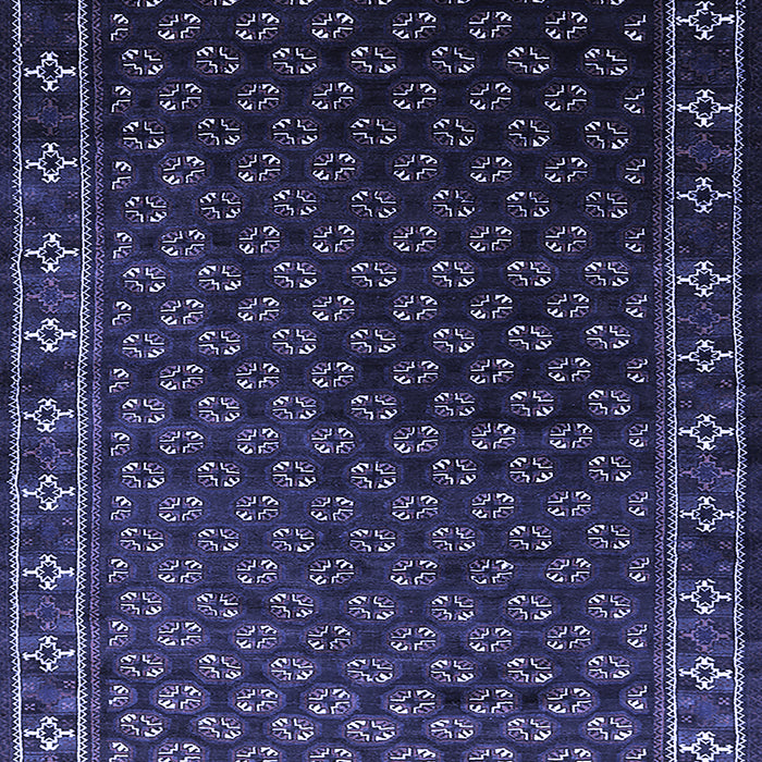Machine Washable Oriental Blue Industrial Rug, wshurb926blu
