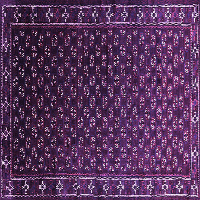 Square Machine Washable Oriental Purple Industrial Area Rugs, wshurb926pur
