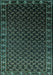 Oriental Turquoise Industrial Rug, urb926turq