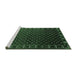 Sideview of Machine Washable Oriental Emerald Green Industrial Area Rugs, wshurb926emgrn