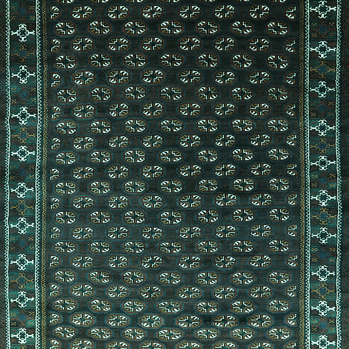 Machine Washable Oriental Turquoise Industrial Area Rugs, wshurb926turq