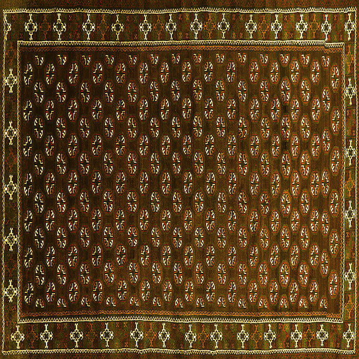 Square Oriental Yellow Industrial Rug, urb926yw