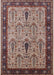 Mid-Century Modern Light French Beige Brown Oriental Rug, urb927