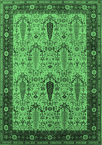 Oriental Emerald Green Industrial Rug, urb927emgrn