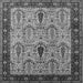 Square Oriental Gray Industrial Rug, urb927gry