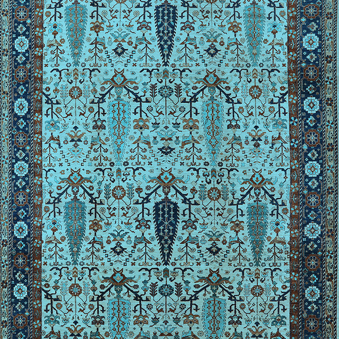 Oriental Light Blue Industrial Rug, urb927lblu