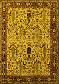 Oriental Yellow Industrial Rug, urb927yw