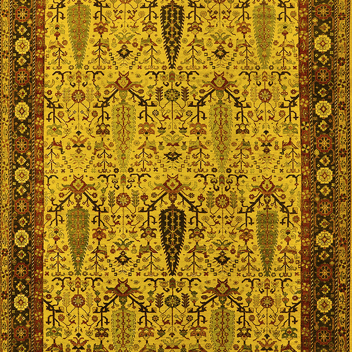 Oriental Yellow Industrial Rug, urb927yw