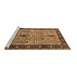 Sideview of Machine Washable Oriental Brown Industrial Rug, wshurb927brn