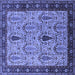 Square Oriental Blue Industrial Rug, urb927blu