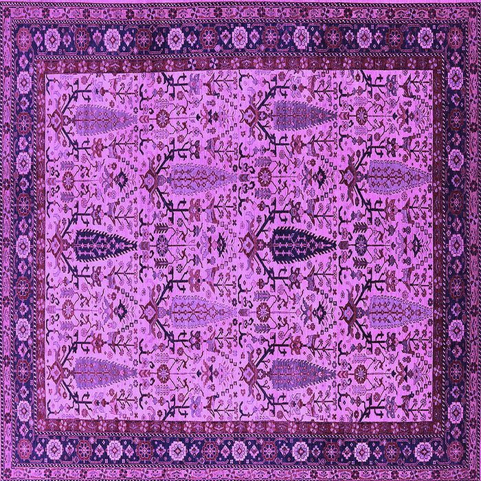 Square Oriental Purple Industrial Rug, urb927pur