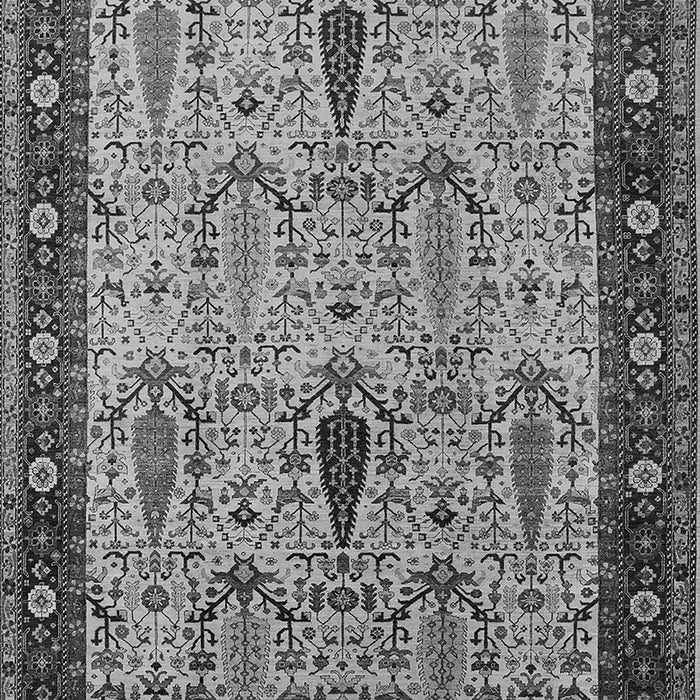 Machine Washable Oriental Gray Industrial Rug, wshurb927gry