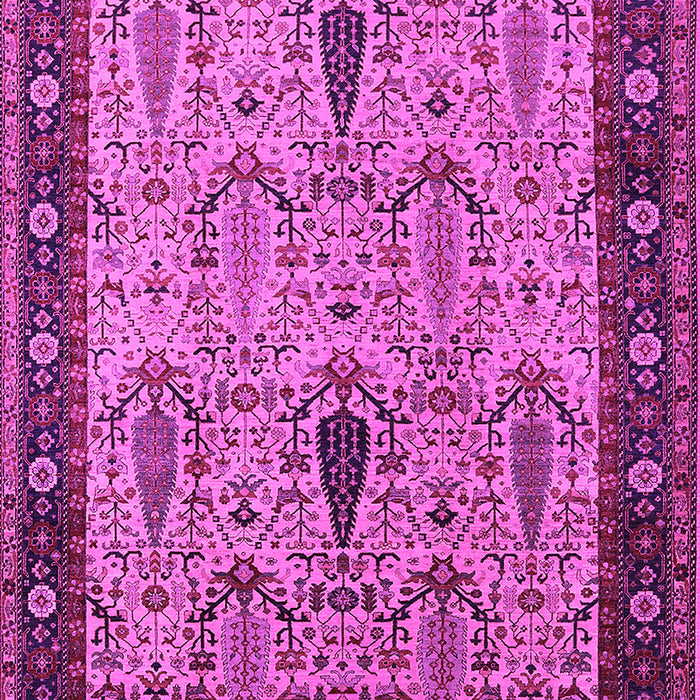 Machine Washable Oriental Pink Industrial Rug, wshurb927pnk