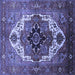 Square Persian Blue Traditional Rug, urb928blu