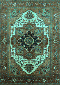 Persian Turquoise Traditional Rug, urb928turq
