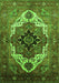 Machine Washable Persian Green Traditional Area Rugs, wshurb928grn