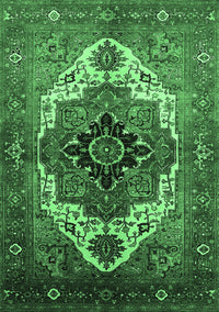 Persian Emerald Green Traditional Rug, urb928emgrn
