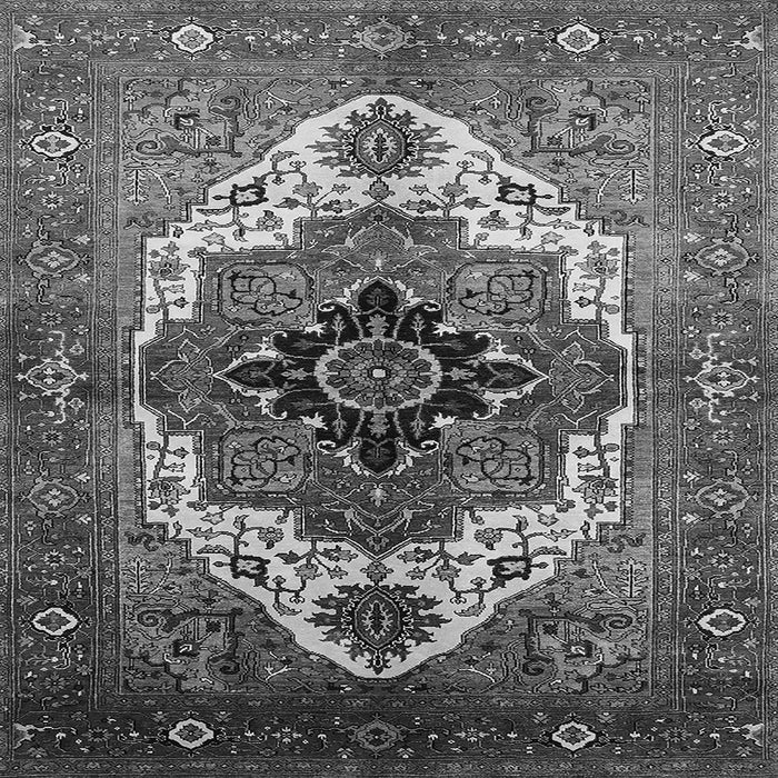 Square Persian Gray Traditional Rug, urb928gry