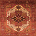 Square Persian Orange Traditional Rug, urb928org