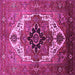 Square Persian Pink Traditional Rug, urb928pnk