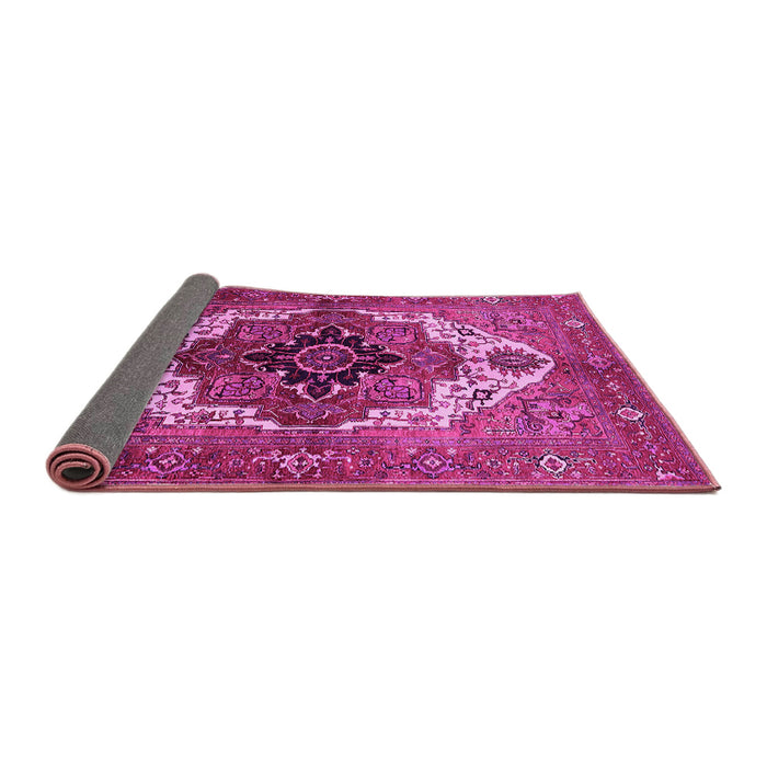 Sideview of Persian Pink Traditional Rug, urb928pnk