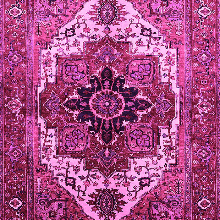 Machine Washable Persian Pink Traditional Rug, wshurb928pnk