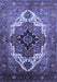 Machine Washable Persian Blue Traditional Rug, wshurb928blu