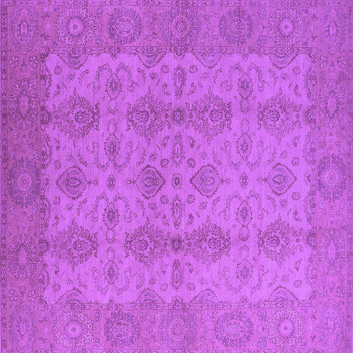 Square Oriental Purple Traditional Rug, urb929pur