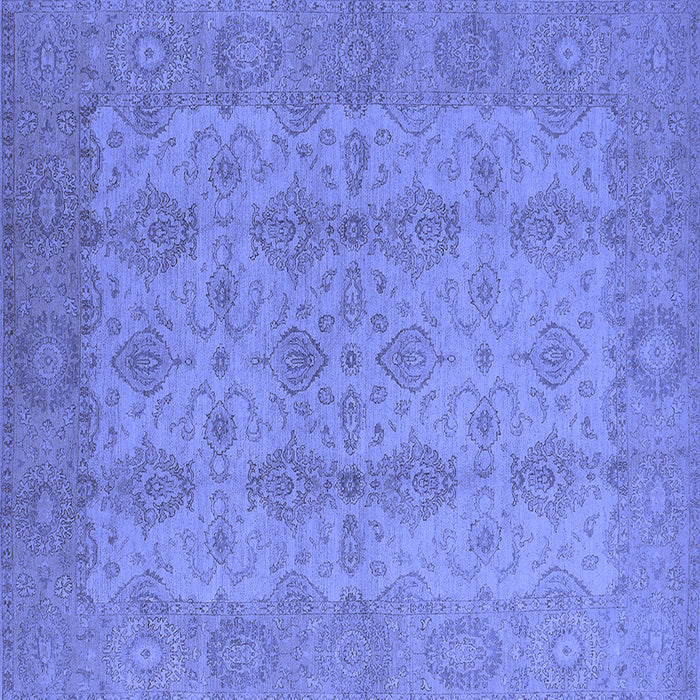 Square Oriental Blue Traditional Rug, urb929blu