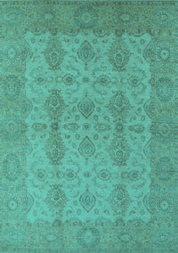Oriental Turquoise Traditional Rug, urb929turq