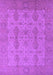 Machine Washable Oriental Purple Traditional Area Rugs, wshurb929pur