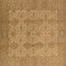 Square Oriental Brown Traditional Rug, urb929brn