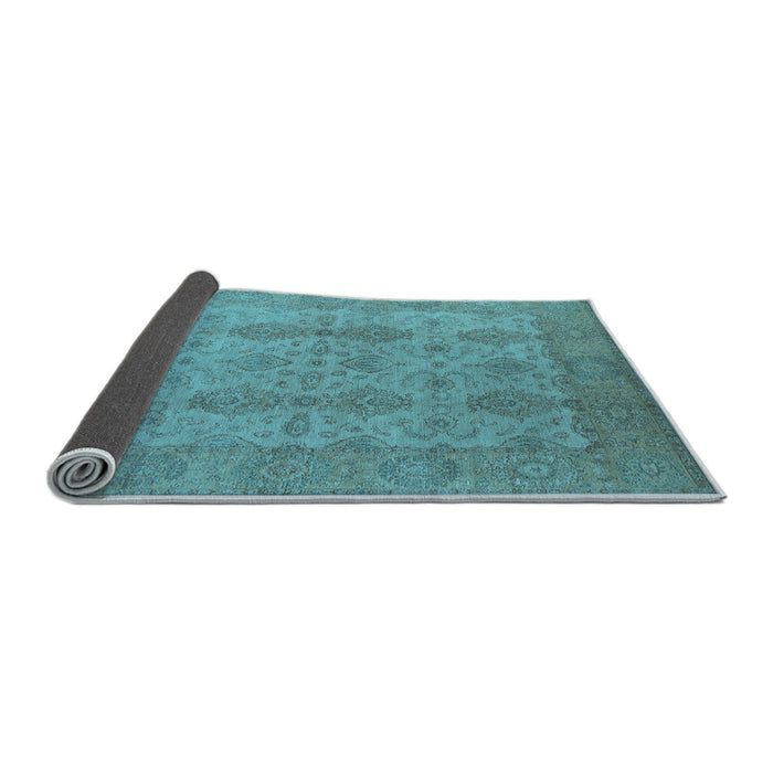 Sideview of Oriental Light Blue Traditional Rug, urb929lblu