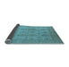 Sideview of Oriental Light Blue Traditional Rug, urb929lblu