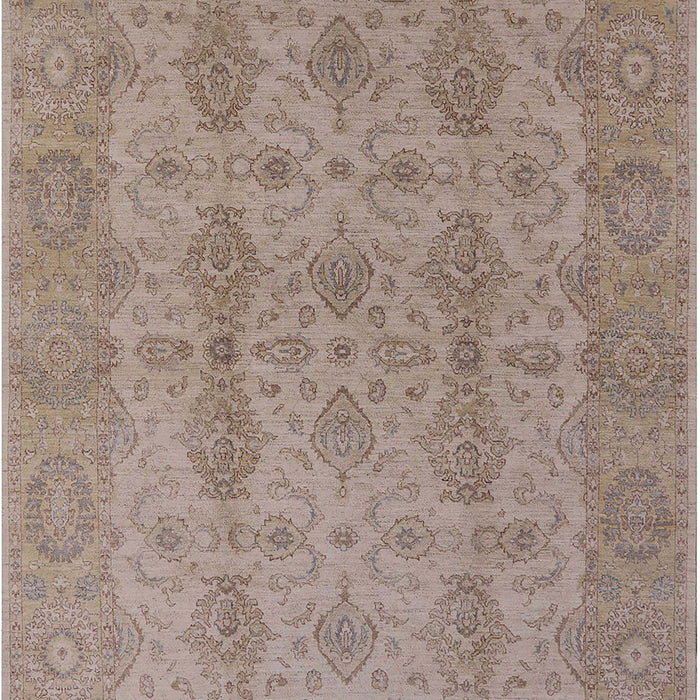 Mid-Century Modern Dark Almond Brown Oriental Rug, urb929