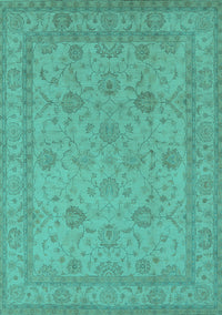 Oriental Turquoise Traditional Rug, urb930turq