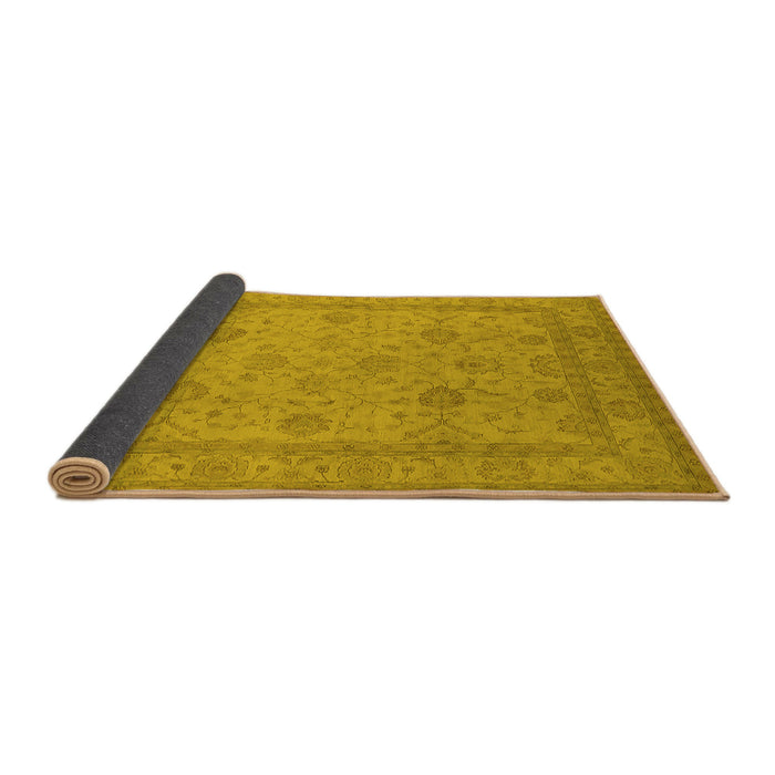 Sideview of Oriental Yellow Traditional Rug, urb930yw