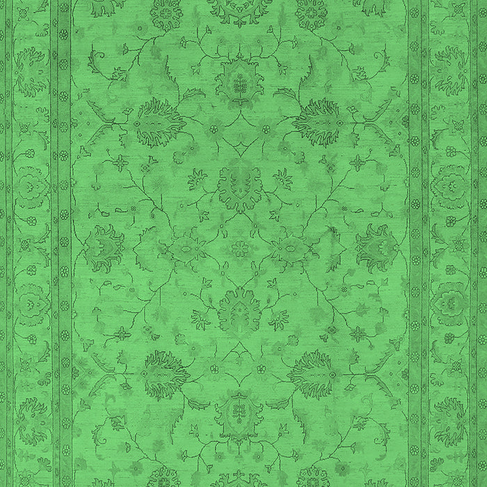 Oriental Emerald Green Traditional Rug, urb930emgrn