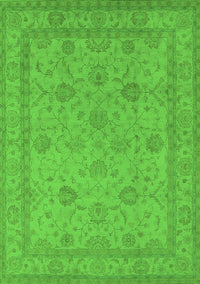 Oriental Green Traditional Rug, urb930grn