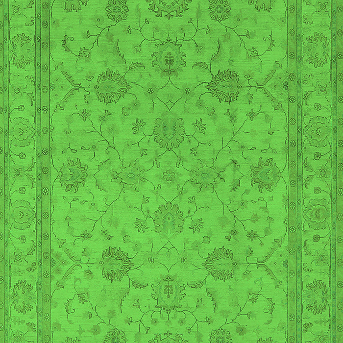 Oriental Green Traditional Rug, urb930grn