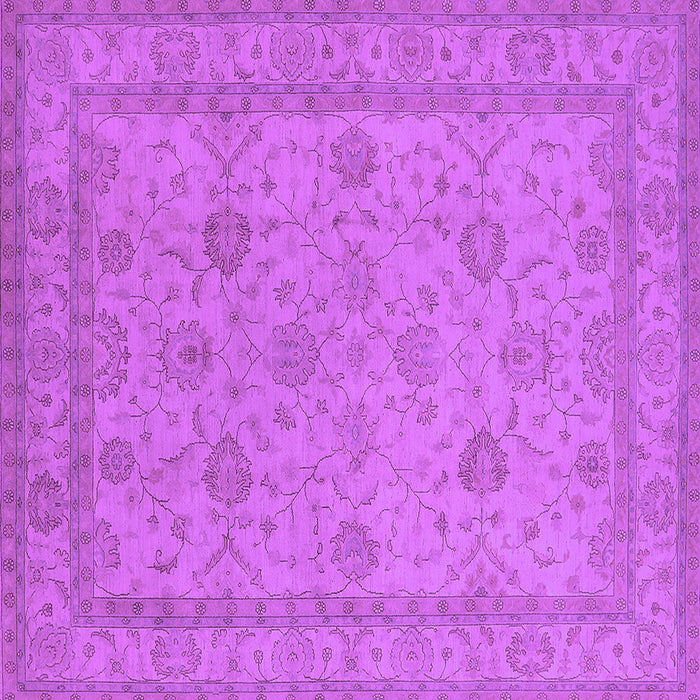 Square Oriental Purple Traditional Rug, urb930pur