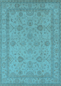 Oriental Light Blue Traditional Rug, urb930lblu