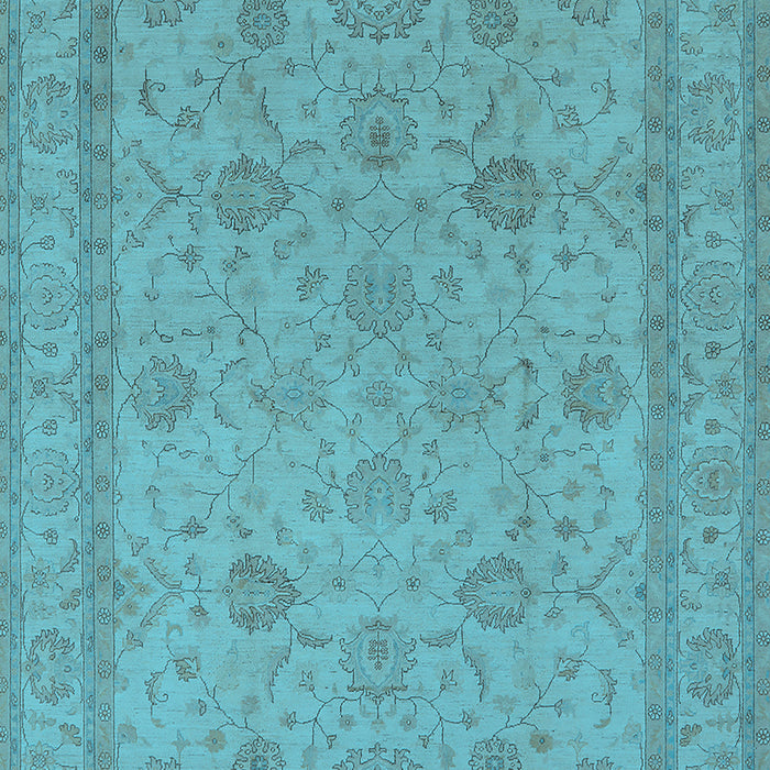 Oriental Light Blue Traditional Rug, urb930lblu